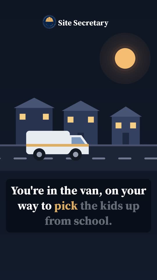 Poster for the short film The school run